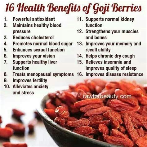 Pin by Rebecca Smith on Living Healthy | Health food, Healthy benefits, Goji berries benefits