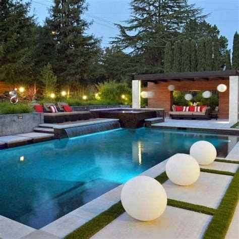 Top 60 Best Pool Waterfall Ideas - Cascading Water Features