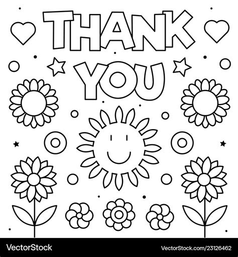 Saying Thank You Coloring Pages