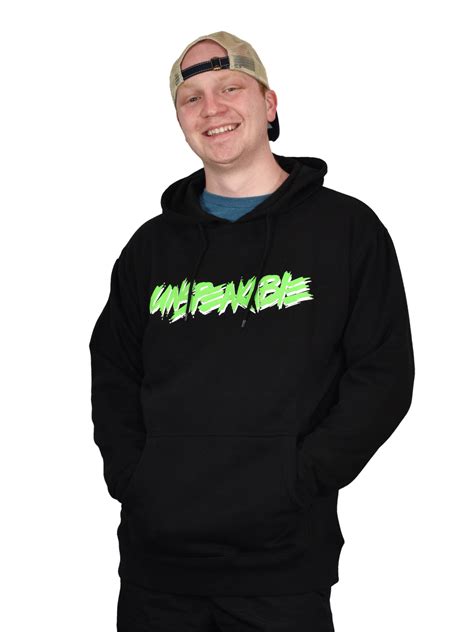 Unspeakable Hoodie | Black Hoodie with Green Puff Paint Logo ...