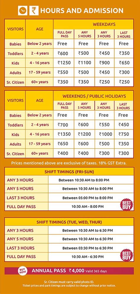 Ticket Pricing & Operational Hours | KidZania Delhi NCR