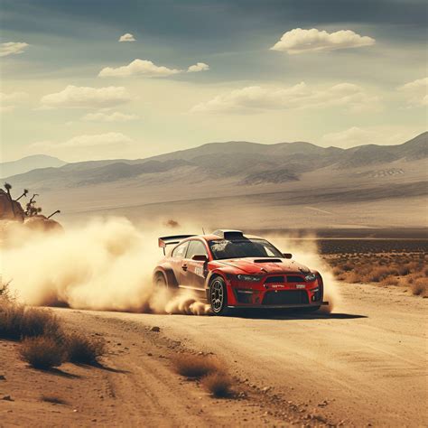 rally car on dusty desert road, ai generative 30601613 Stock Photo at ...