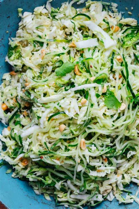 Cucumber and Napa Cabbage Coleslaw - Healthy Seasonal Recipes