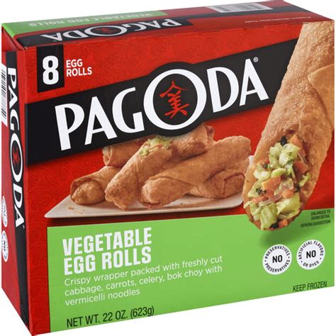 PAGODA® SNACKS Vegetable Egg Rolls, 8 egg rolls, 22.00 oz | Shop | The ...