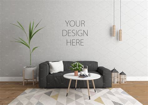 Interior mockup - scandinavian room