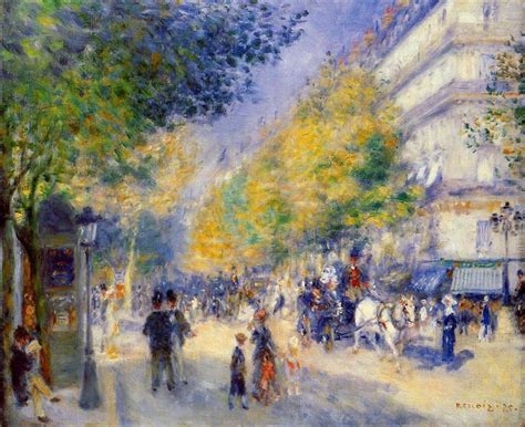 The Great Boulevards, 1875 - Pierre-Auguste Renoir - WikiArt.org