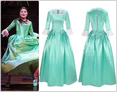 Musical Rock Opera Hamilton Elizabeth Schuyler Eliza the Schuyler Sisters Dress Cosplay Costume ...