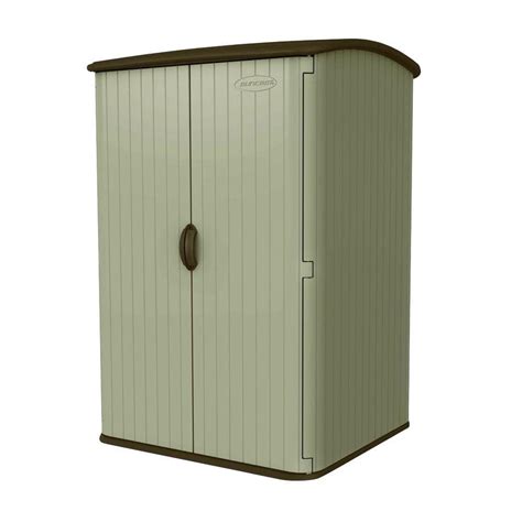 Suncast Extra-Large Vertical 4 ft. x 4 ft. 8 in. Resin Storage Shed-BMS6500 - The Home Depot