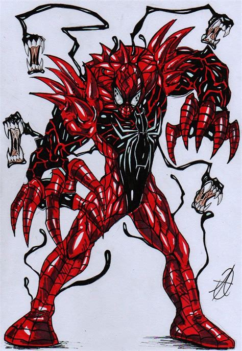 spiderman venom carnage merge by *darkartistdomain @ deviantArt.com ...