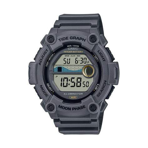 Casio Men's Tide Graph and Moon Phase Watch WS1300H-8AV - Walmart.com