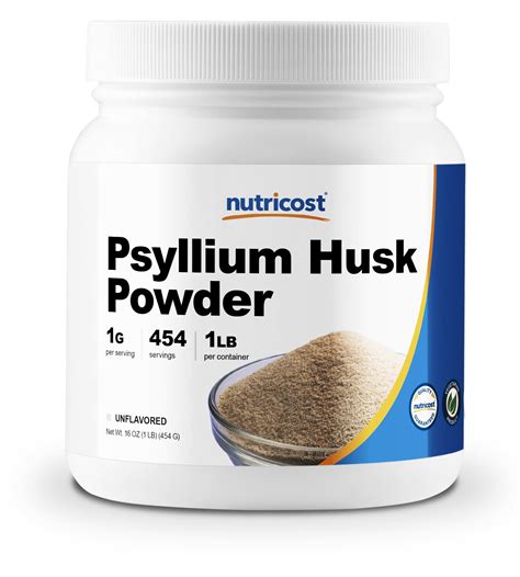 Nutricost Psyllium Husk Powder 1LB, 1g Per Serving - Walmart.com ...