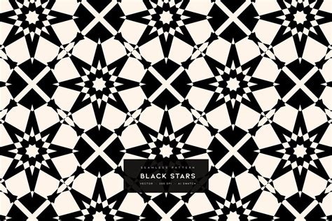 Black Stars | Vector Pattern - Design Cuts