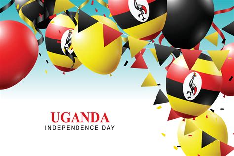 Uganda Independence Day background. 28633960 Vector Art at Vecteezy