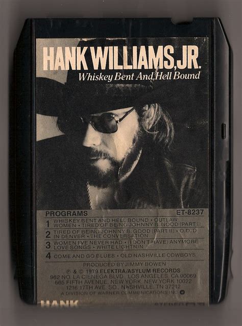 Hank Williams, Jr. – Whiskey Bent And Hell Bound (1979, 8-Track ...