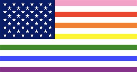 USA flag Pride. Flag of America, Rainbow stripes. Gay Pride Flag ...