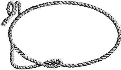 Cowboy Rope Clipart Black And White - pic-plex