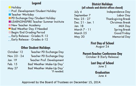 Irving High School - School District Instructional Calendar - Irving Isd - 2015-2016