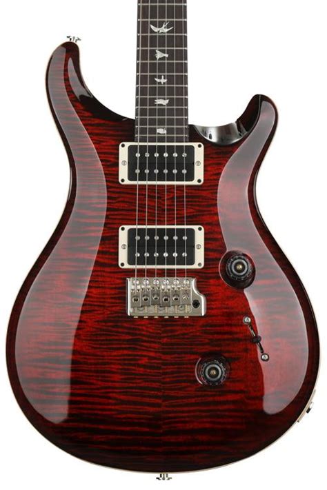 PRS Custom 24 - Fire Red Burst with Pattern Thin Neck | Sweetwater