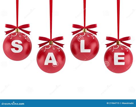 Christmas Decorations With The Word Sale Royalty Free Stock Photo - Image: 21964715