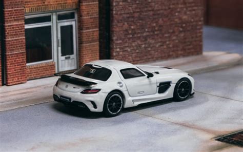 1/64 Tarmac Works Mercedes-Benz SLS AMG Coupé Black Series Diecast Car ...