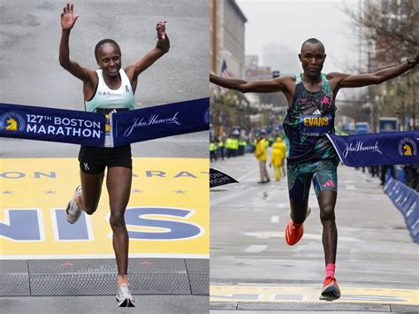 Boston Marathon 2023: Chebet Wins Men's Race, Obiri Nabs Women's Win | Boston, MA Patch