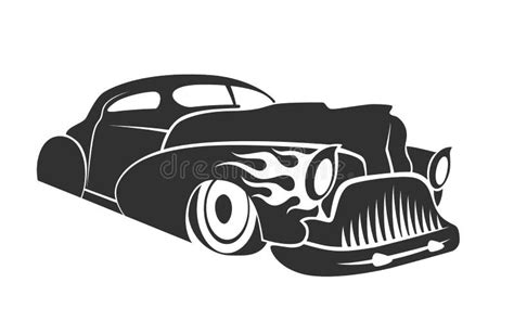 Hot Rod Low Rider Coupe Illustration Stock Illustration - Illustration ...