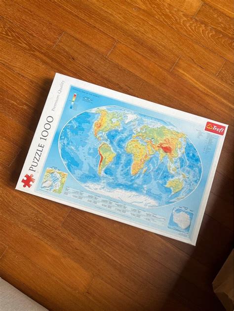 World Map Puzzle 1000 pieces, Hobbies & Toys, Toys & Games on Carousell