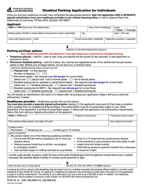 WA DOL TD-420-073 2018-2021 - Fill and Sign Printable Template Online ...