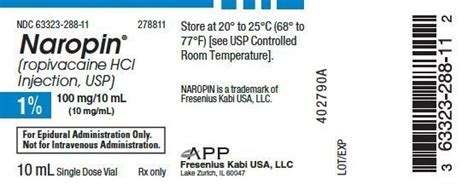 Naropin - FDA prescribing information, side effects and uses