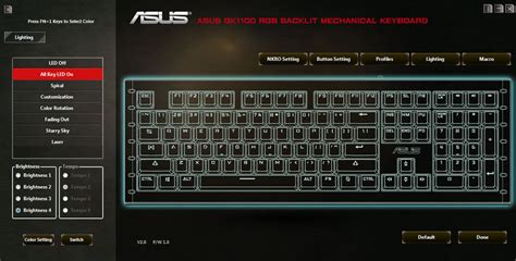 ASUS Sagaris GK1100 Mechanical Gaming Keyboard｜Keyboards｜ASUS Global