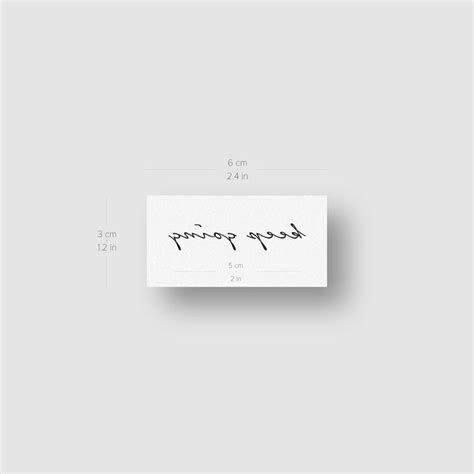 Keep Going Temporary Tattoo - Set of 3 – Tatteco