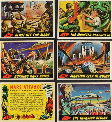 1962 Mars Attacks Complete Set (55) | RR Auction