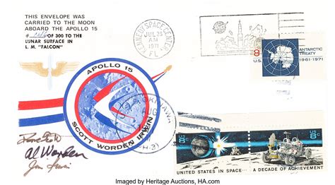 Apollo 15 Lunar Module Flown Crew-Signed "Sieger" Cover #146 | Lot ...