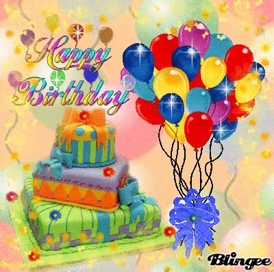 Immagine Happy Birthday Neon Cake #111639070 | Blingee.com