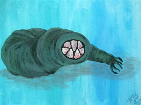 Acrylic Painting - Monster Worm