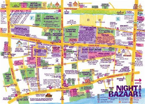 Night Bazaar | Chiang mai, Thailand adventure, Map