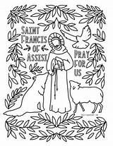 Prayer Of St Francis Coloring Pages sketch template