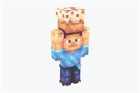 Steve Minecraft Face Cake