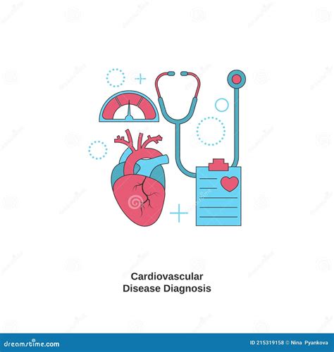 Cardiovascular Disease Diagnosis Concept Stock Vector - Illustration of design, beat: 215319158