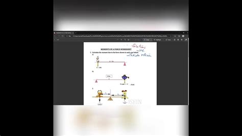 Moment of a force 2 (worked examples) - YouTube