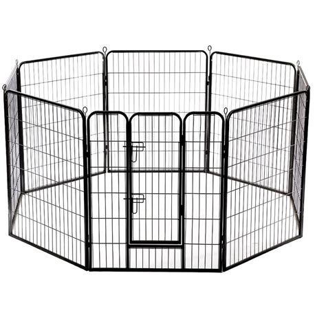 BestPet Dog Pen Extra Large Indoor Outdoor Dog Fence Playpen Heavy Duty ...