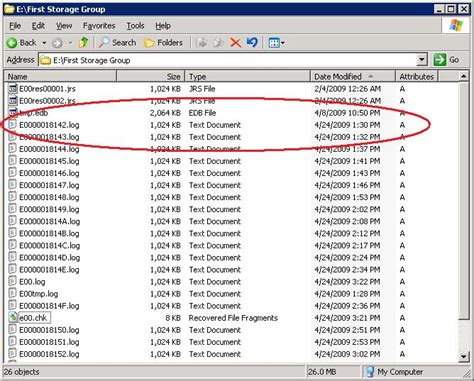 Exchange 2003 log file truncation | Welcome to Pariswells.com