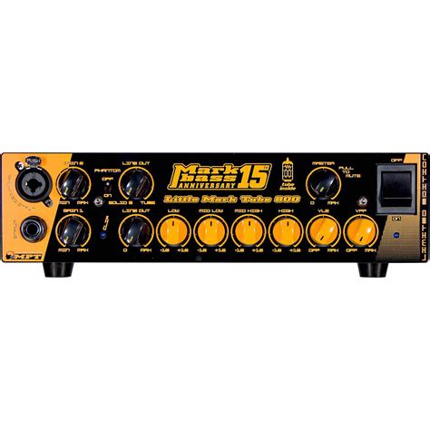 Markbass Little Mark Tube 800 Anniversary 15 800W Bass Amp Head ...