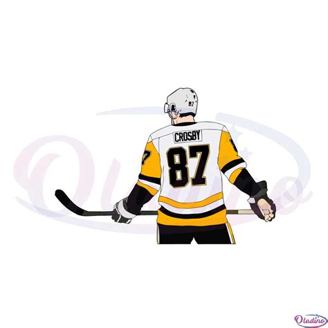 Sidney Crosby 87 Penguins Hockey Svg Graphic Designs Files