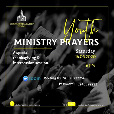 Youth ministry prayer poster template | PosterMyWall