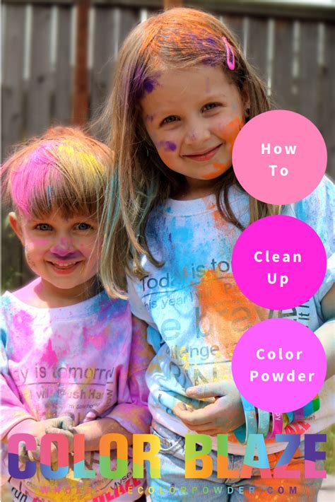 Learn how to clean up after a color powder run. We show you how to ...