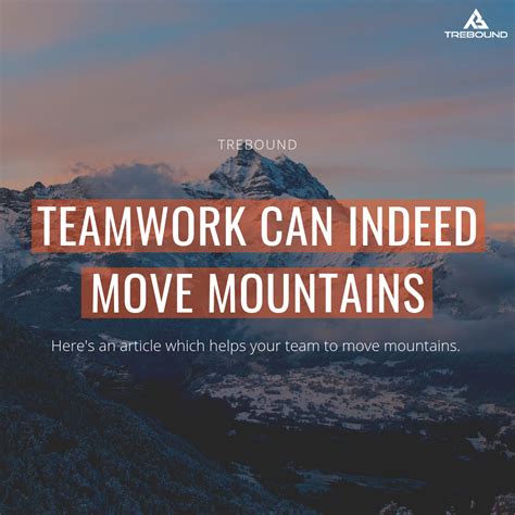 This is how teamwork can actually move mountains! | by Trebound.com ...