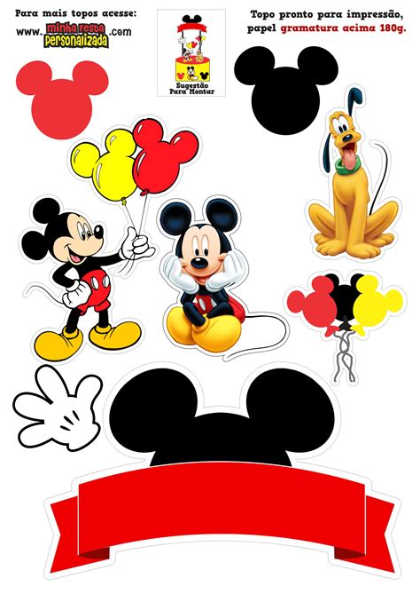 Topo De Bolo Roda Gigante Do Mickey Para Imprimir Mickey Spongebob ...