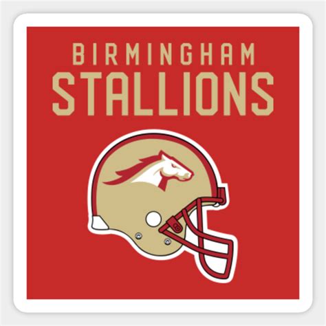 Birmingham Stallions 2022 Throwback Retro Vintage Football Helmet Logo ...