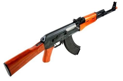 KALASHNIKOV AK47 AEG BLOWBACK FULL METAL / REAL WOOD – BLACK / BROWN ...